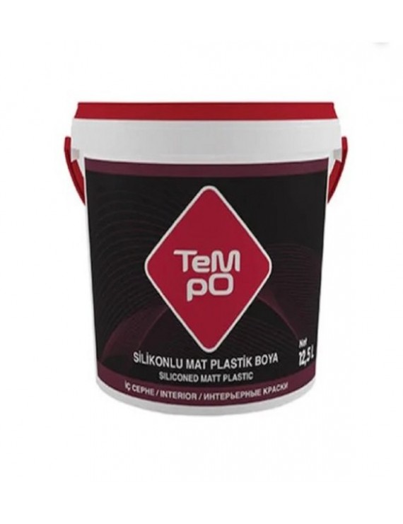 FİLLİ BOYA TEMPO SİLİKONLU MAT PLASTİK İÇ CEPHE BOYA BEYAZ 15LT-20 KG..