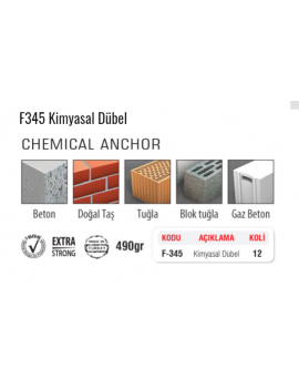 SGS KİMYASAL DÜBEL FIXED F-345