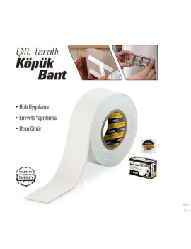 SGS1231 Çift Taraflı Köpük Bant 18 Mm 2 Metre