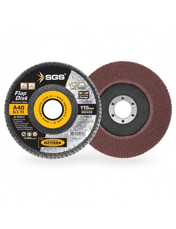 Sgs433 115x22mm Flap Disk Zımpara (A100)..