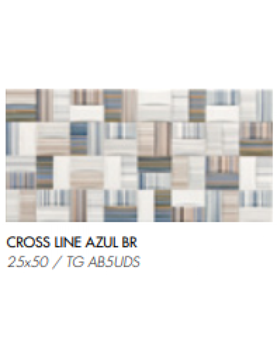 COMGRES 25x50 CROSS LINE AZUL..