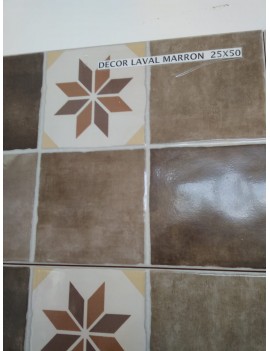 COMGRES 25x50 DECOR LAVAL MARRON..