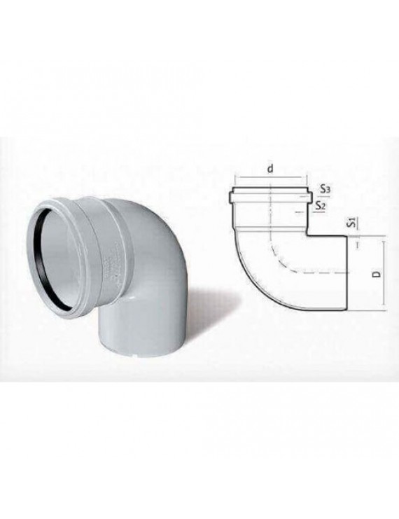 PVC DİRSEK 150x87 (6"x87)