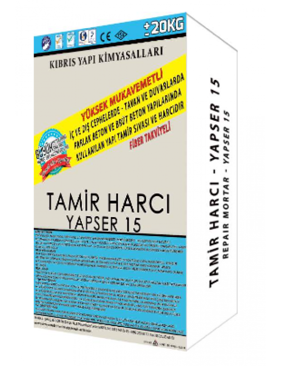 KYK YAPSER TAMİR HARCI 15 GRİ 20KG